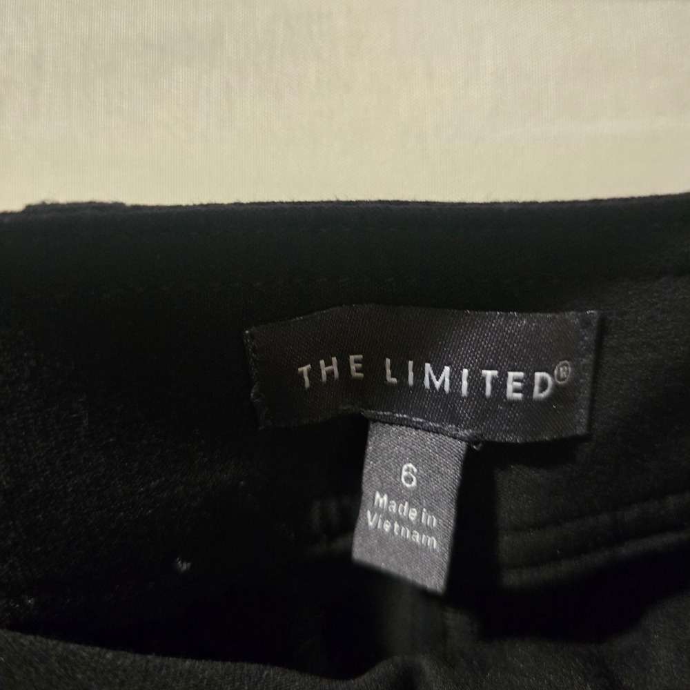 The Limited Black Wide Leg Belted Dress Pants Career Office Size 6‎ - Picture 4 of 11